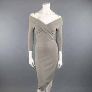 Ralph Lauren Cashmere Dress. Size S. Light gray, worn twice. Retail$1050.